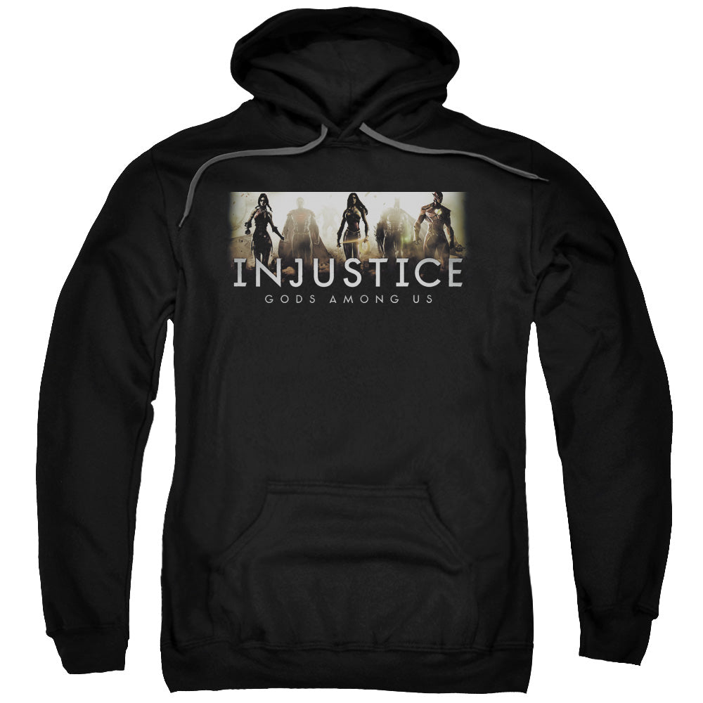 Injustice Gods Among Us Logo Mens Hoodie Black