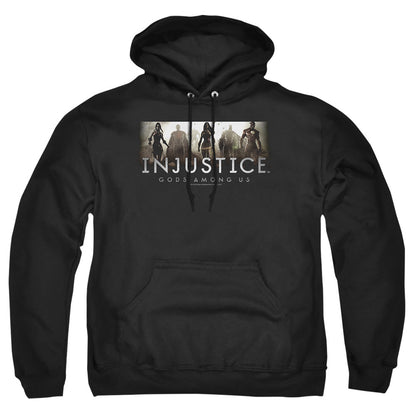 Injustice Gods Among Us Logo Mens Hoodie Black