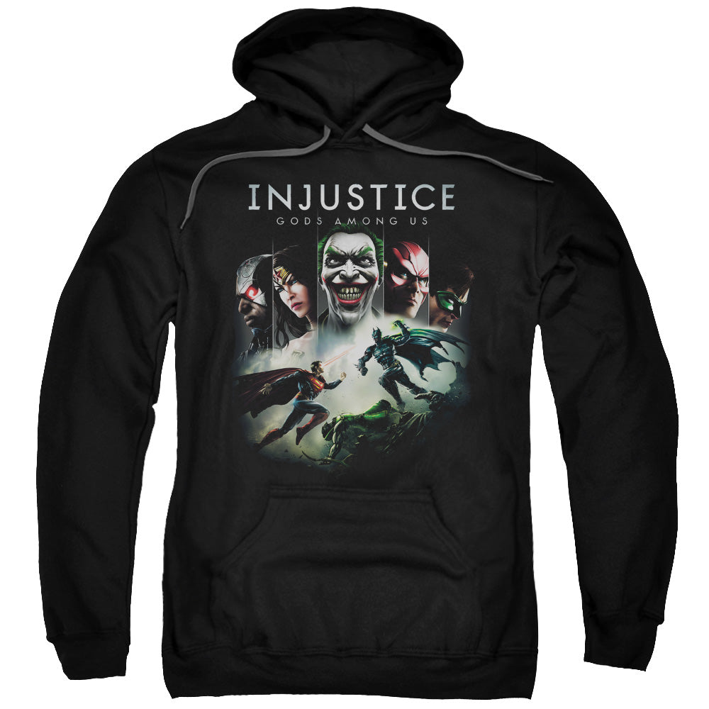Injustice Gods Among Us Key Art Mens Hoodie Black