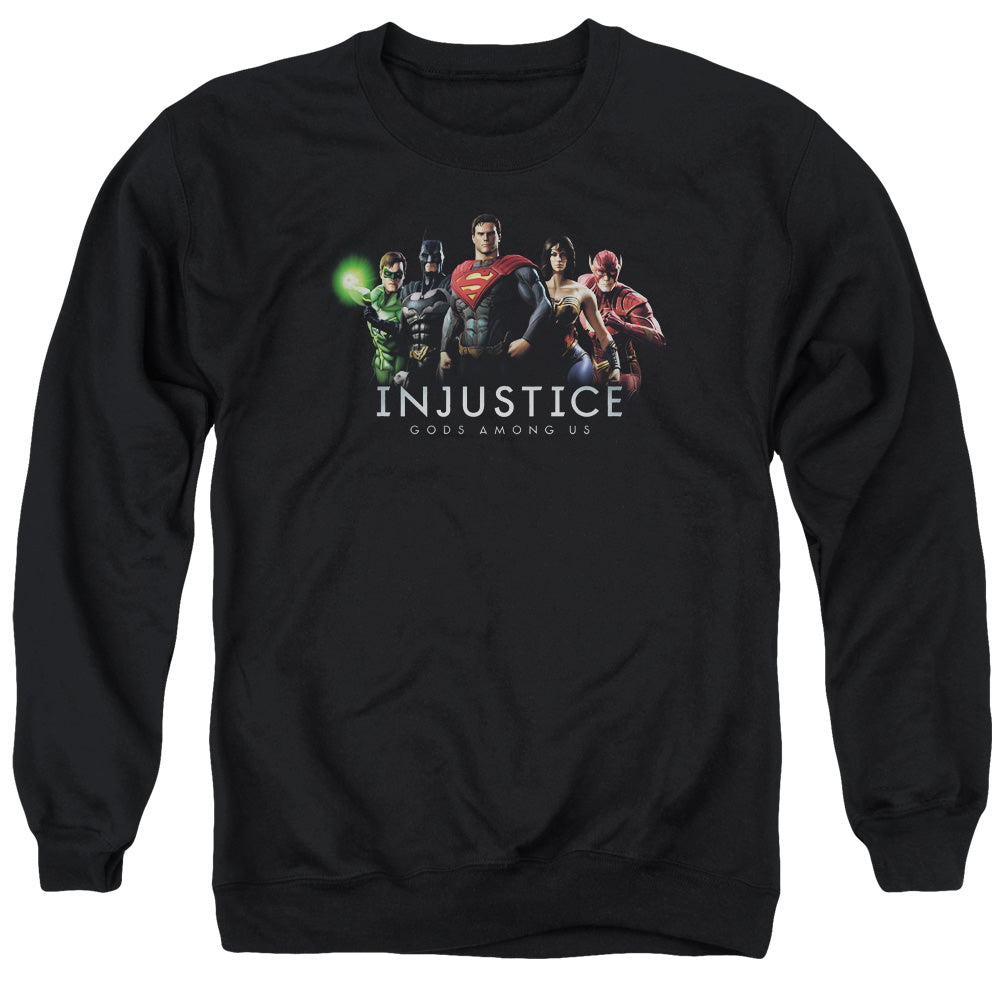 Injustice Gods Among Us Injustice League Mens Crewneck Sweatshirt Black