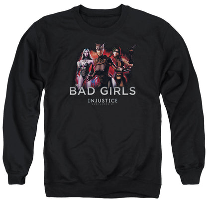 Injustice Gods Among Us Bad Girls Mens Crewneck Sweatshirt Black