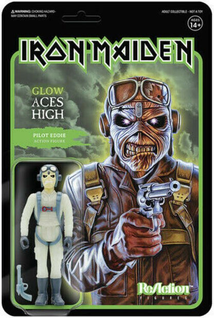 Iron Maiden Reaction Figure Glow Aces High Eddie Exclusive