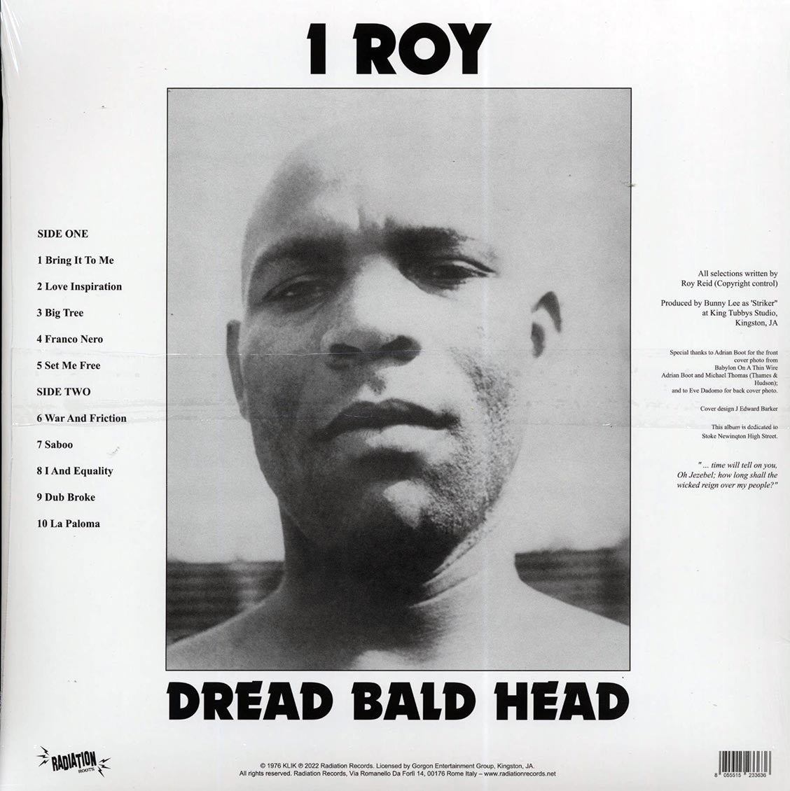 I Roy - Dread Bald Head [2023 Reissue] [New Vinyl Record LP]