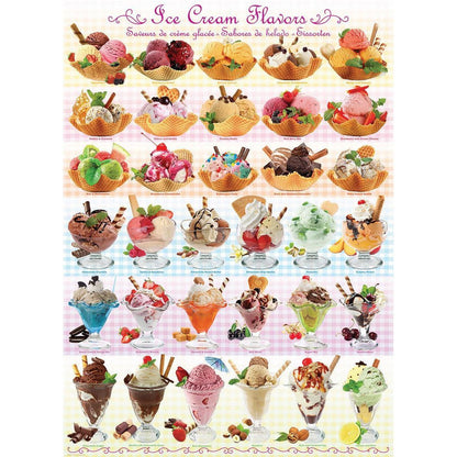 Ice Cream Flavors 1000 Piece Jigsaw Puzzle Eurographics