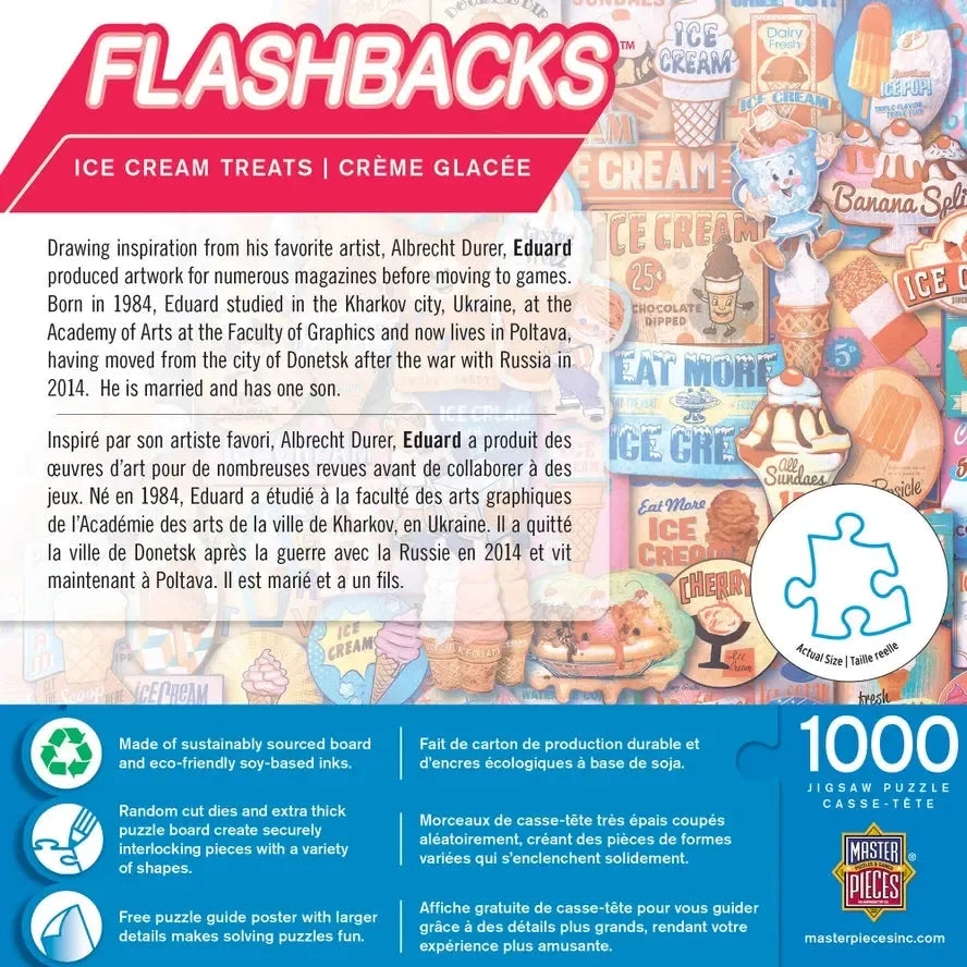 Ice Cream Treats Flashbacks 1000 Piece Jigsaw Puzzle MasterPieces