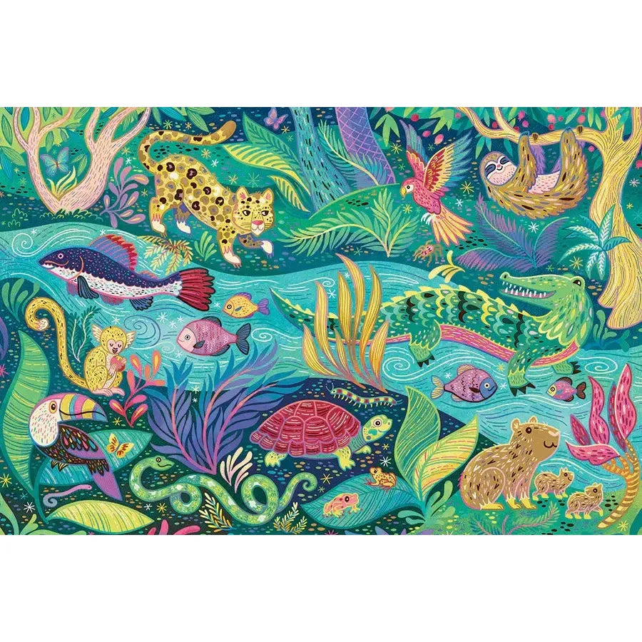 In the Rainforest 35 Piece Floor Jigsaw Puzzle Cobble Hill