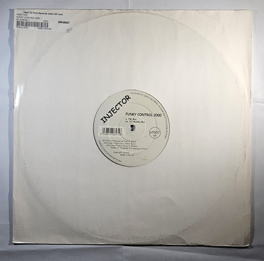 Injector - Funky Control 2000 [2000 Used Vinyl Record 12" Single]