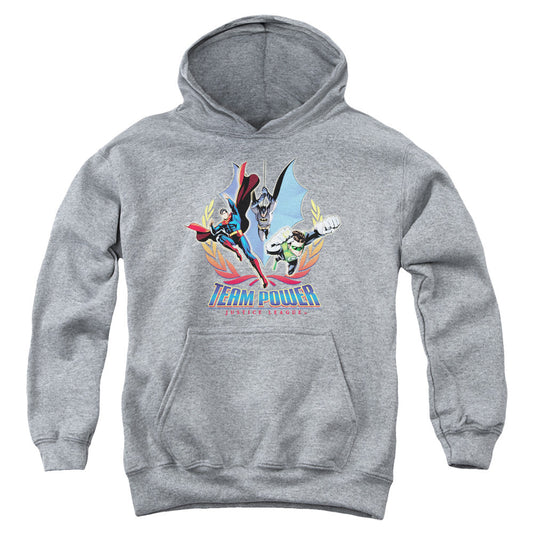 Justice League Team Power Kids Youth Hoodie Heather Officially Licensed