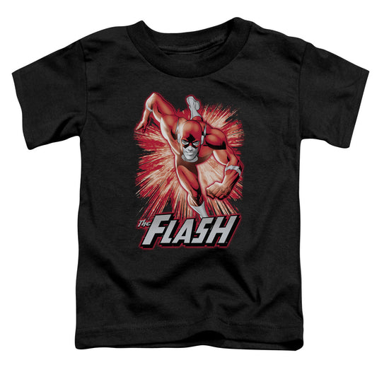 Justice League Flash Red & Gray Toddler Kids Youth T Shirt Black Officially Licensed