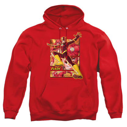 Justice League Of America Flash Mens Hoodie Red Officially Licensed