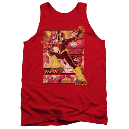 Justice League Flash Mens Tank Top Shirt Red Officially Licensed