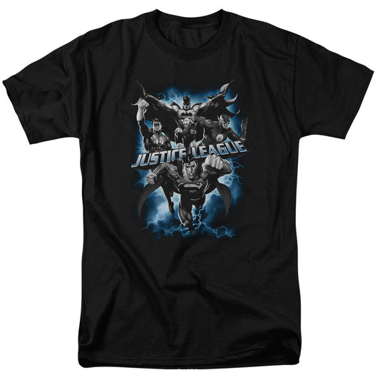 Justice League Justice Storm Mens T Shirt Black Officially Licensed