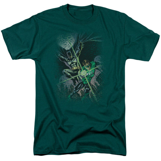 Justice League Batman & Green Lantern Brave & Bold #1 Mens T Shirt Hunter Green Officially Licensed