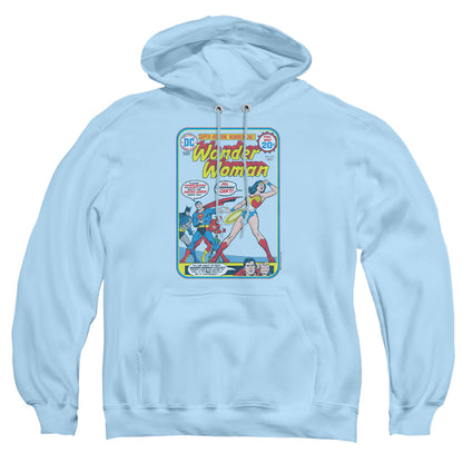 Justice League Of America Ww #212 Cover Mens Hoodie Light Blue Officially Licensed