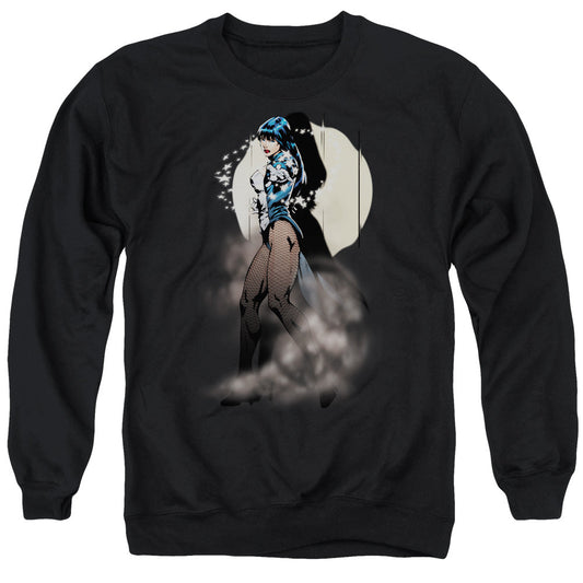 Justice League Of America Zatanna Illusion Mens Crewneck Sweatshirt Black Officially Licensed