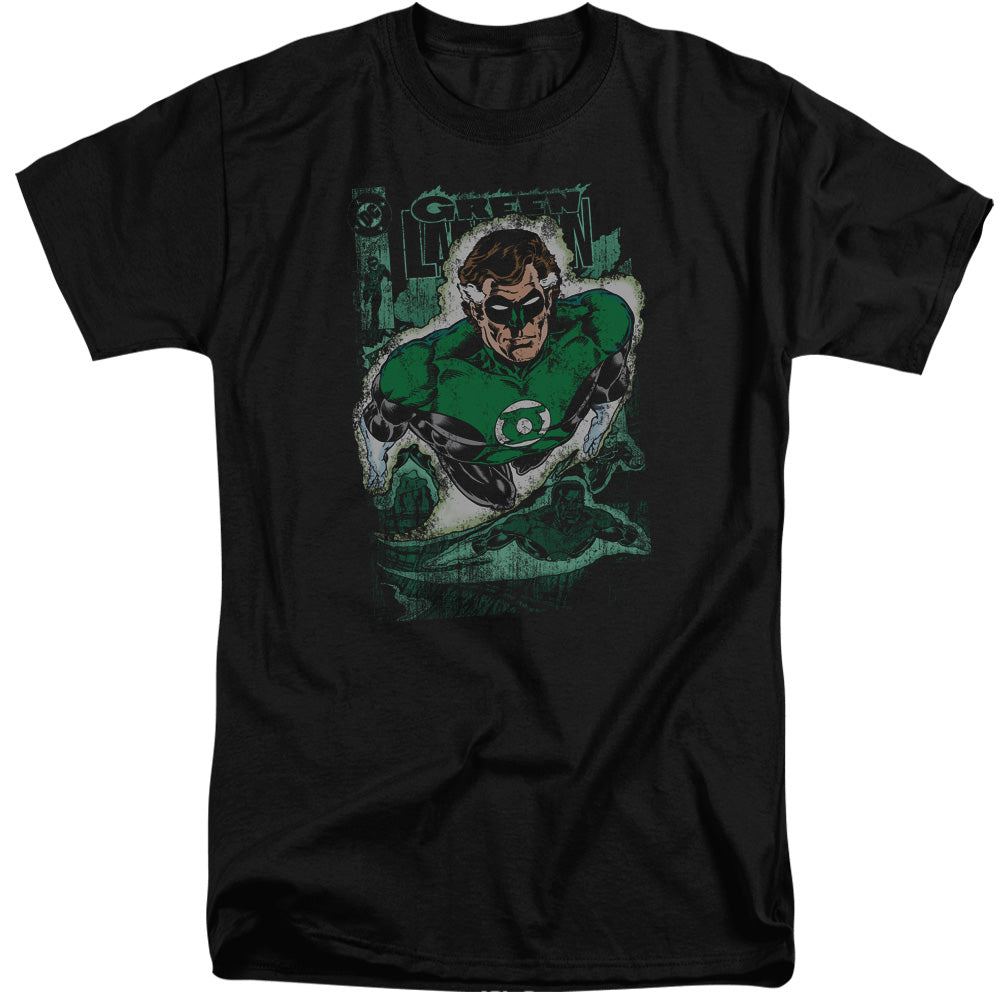 Justice League Green Lantern #1 Distress Mens Tall T Shirt Black Officially Licensed