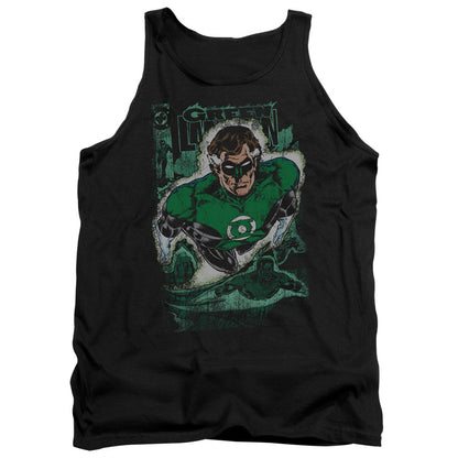 Justice League Green Lantern #1 Distress Mens Tank Top Shirt Black Officially Licensed
