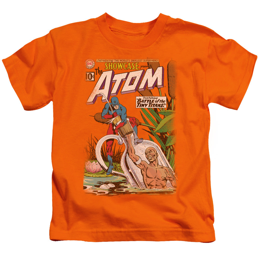 Justice League Showcase #34 Cover Juvenile Kids Youth T Shirt Orange Officially Licensed