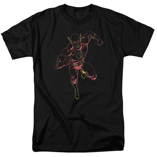 The Flash Neon Flash Mens T Shirt Black Officially Licensed