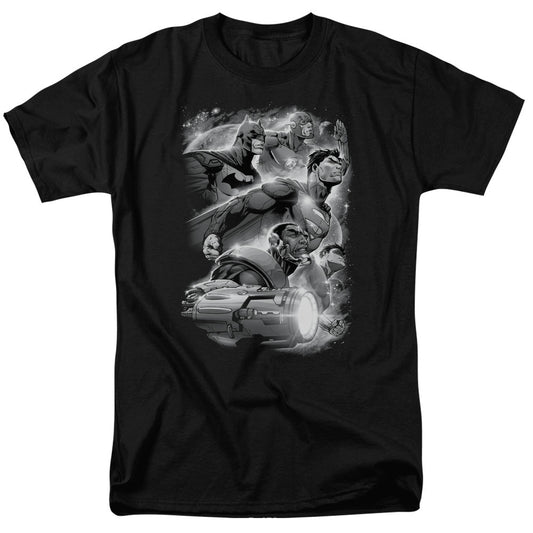 Justice League Of America Atmospheric Mens T Shirt Black Officially Licensed
