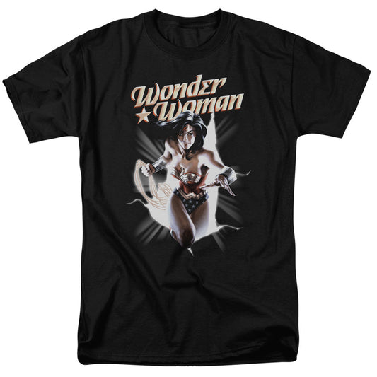 Justice League Wonder Woman Break Out Mens T Shirt Black Officially Licensed