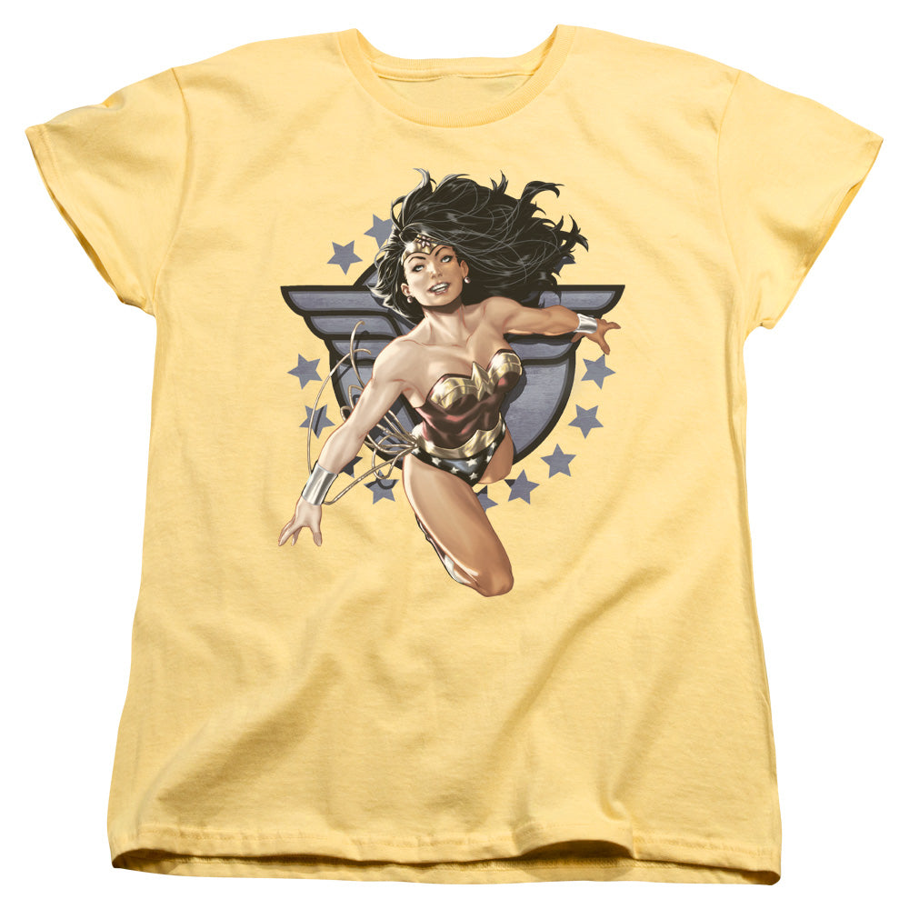 Justice League Ww All Star Womens T Shirt Banana Officially Licensed