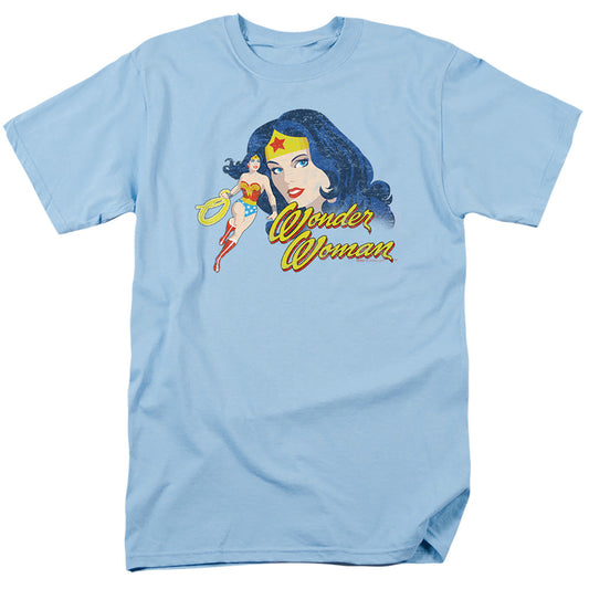 Justice League Of America Portrait Mens T Shirt Light Blue Officially Licensed