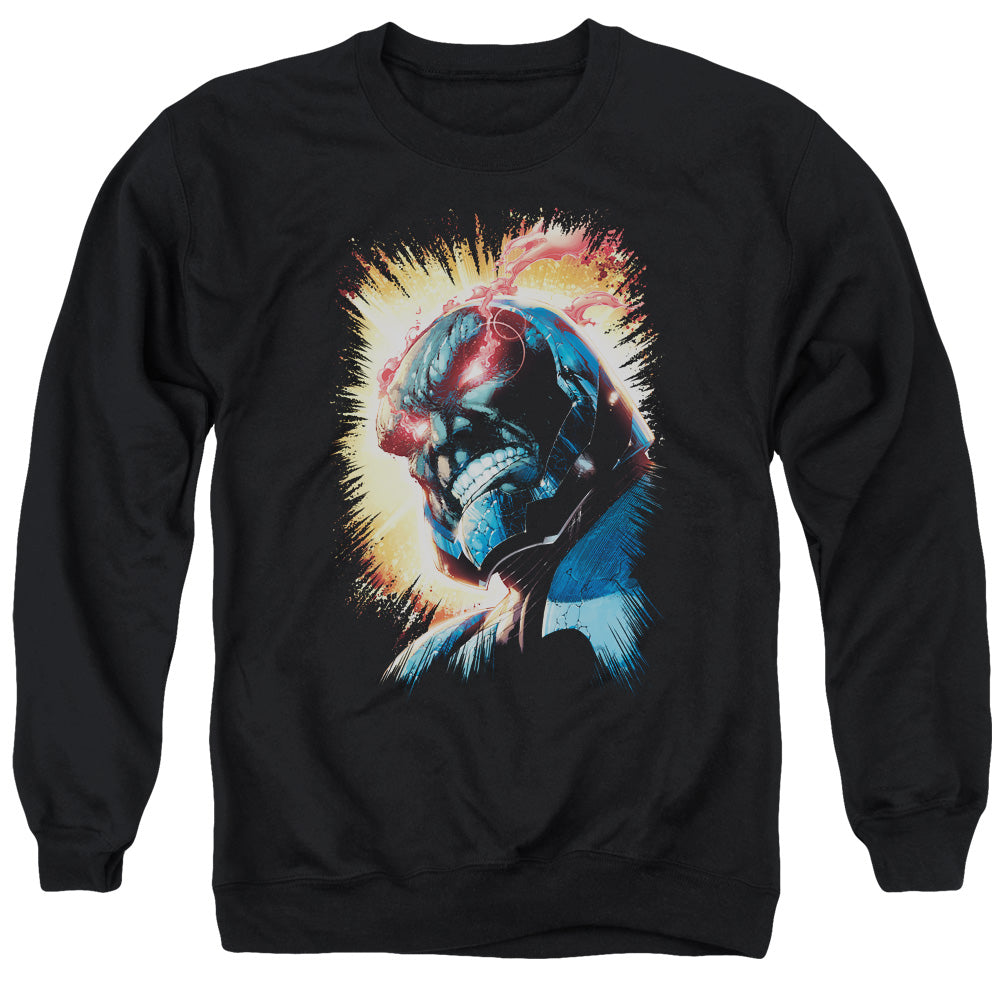 Justice League Darkseid is Mens Crewneck Sweatshirt Black Officially Licensed
