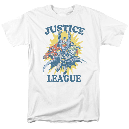Justice League Lets Do This Mens T Shirt White Officially Licensed