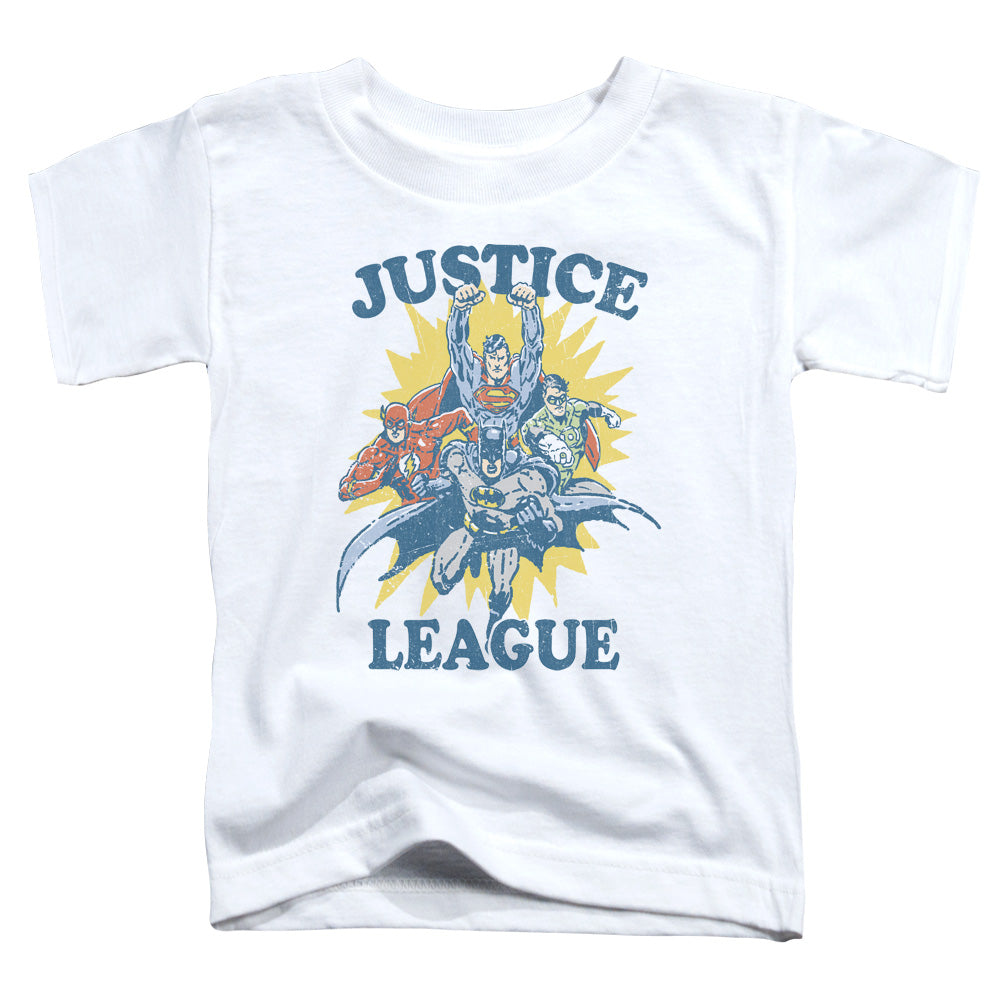 Justice League Lets Do This Toddler Kids Youth T Shirt White Officially Licensed