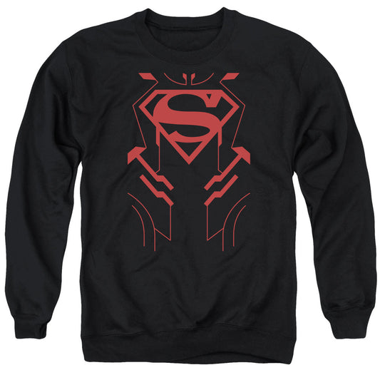Justice League Of America Superboy Mens Crewneck Sweatshirt Black Officially Licensed
