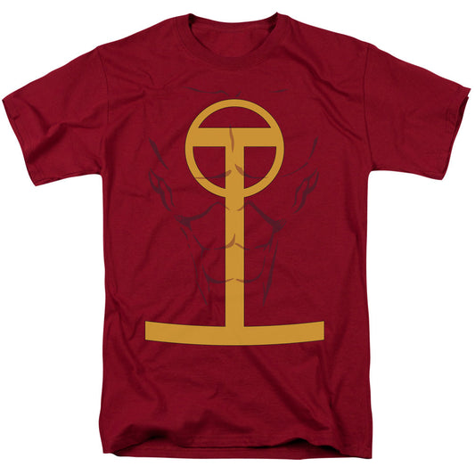 Justice League Red Tornado Mens T Shirt Cardinal Officially Licensed