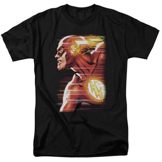 Justice League Speed Head Mens T Shirt Black Officially Licensed