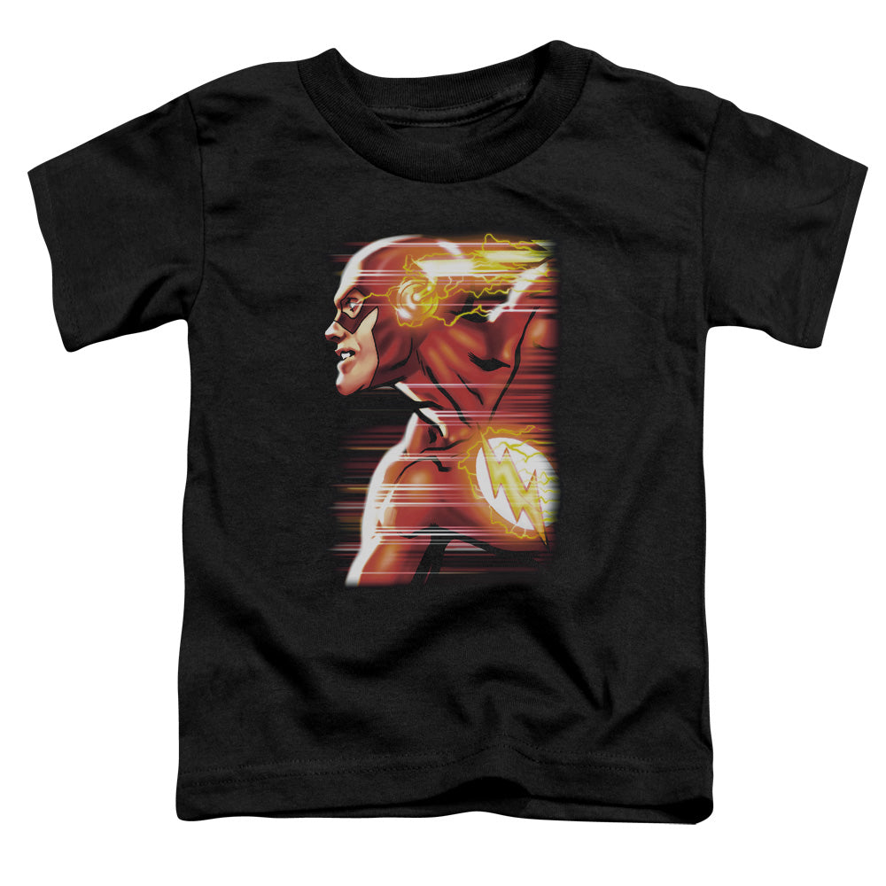 Justice League Speed Head Toddler Kids Youth T Shirt Black Officially Licensed
