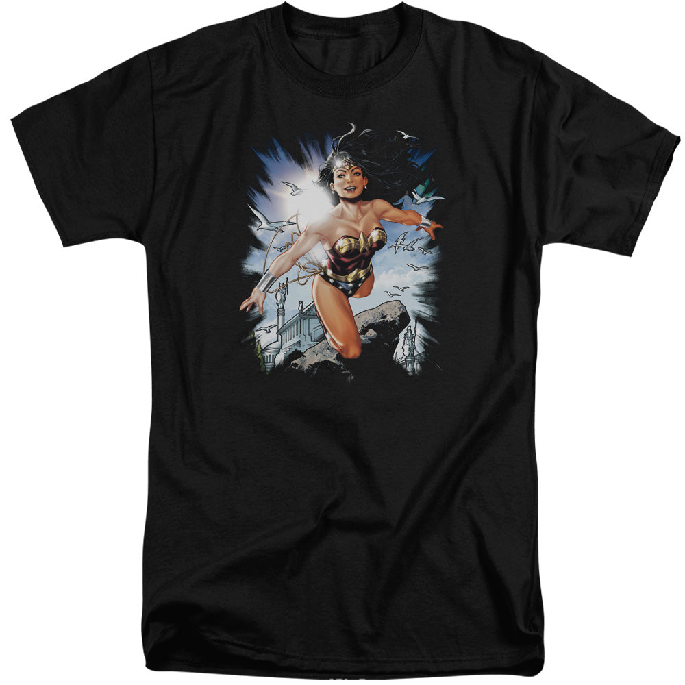 Justice League of Themyscira Mens Tall T Shirt Black Officially Licensed