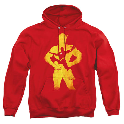 Justice League Of America Flash Knockout Mens Hoodie Red Officially Licensed
