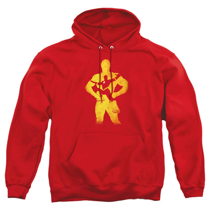 Justice League Of America Flash Knockout Mens Hoodie Red Officially Licensed