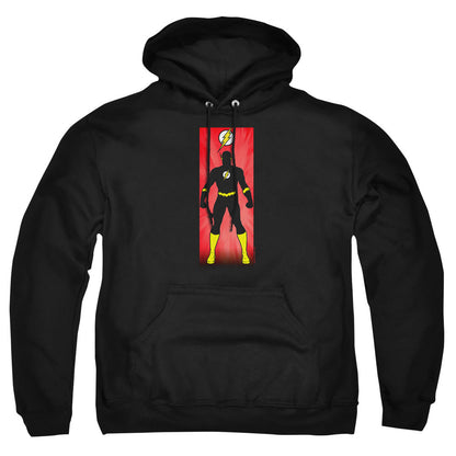 Justice League Of America Flash Block Mens Hoodie Black Officially Licensed