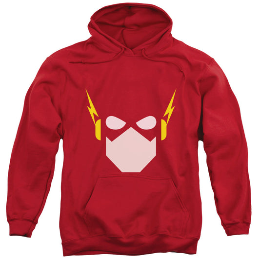 Justice League Flash Head Mens Hoodie Red Officially Licensed