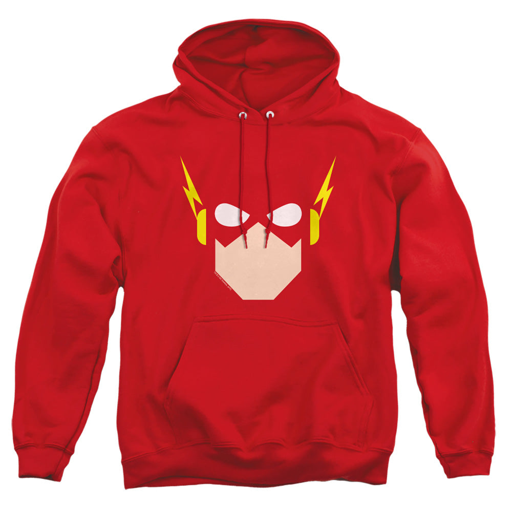 Justice League Of America Flash Head Mens Hoodie Red Officially Licensed
