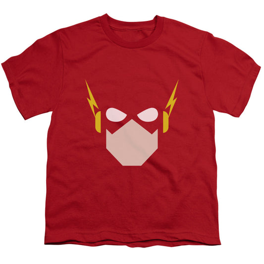 Justice League Flash Head Kids Youth T Shirt Red Officially Licensed