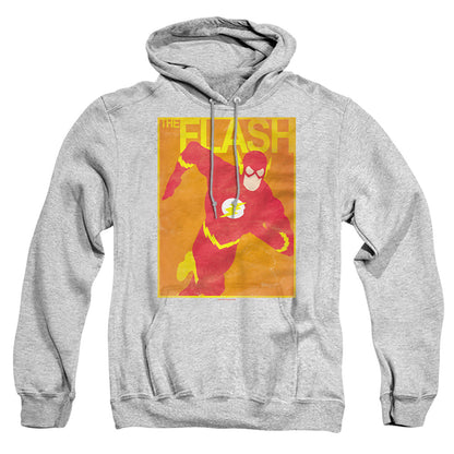 Justice League Of America Simple Flash Poster Mens Hoodie Athletic Heather Officially Licensed