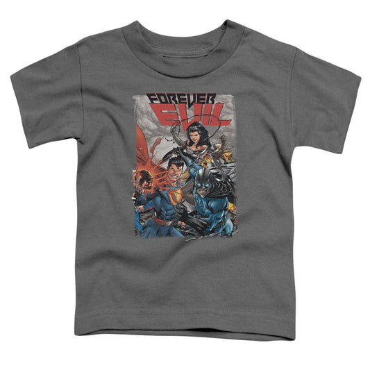 Justice League Crime Syndicate Toddler Kids Youth T Shirt Charcoal Officially Licensed