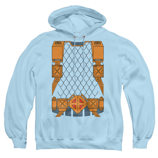 Justice League Of America Deathstroke Uniform Mens Hoodie Light Blue Officially Licensed