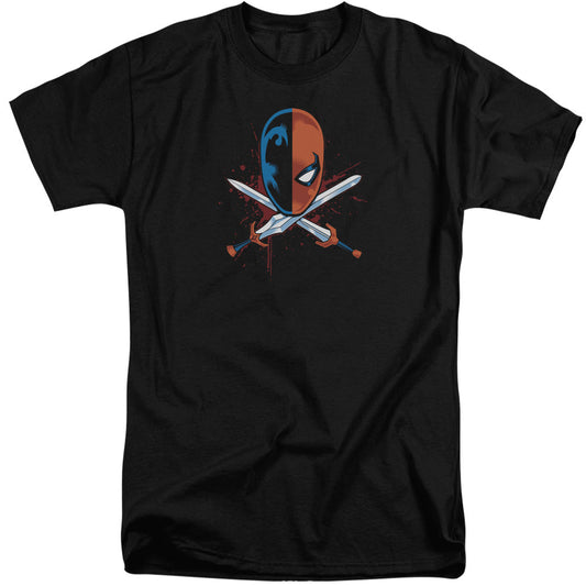 Justice League Of America Crossed Swords Mens Tall T Shirt Black Officially Licensed