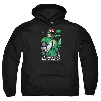 Justice League Of America Fist Flare Mens Hoodie Black Officially Licensed