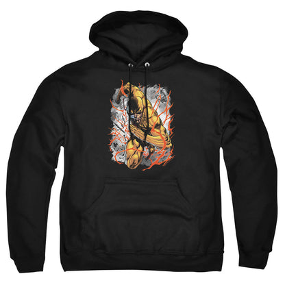 Justice League Of America Reversed Mens Hoodie Black Officially Licensed