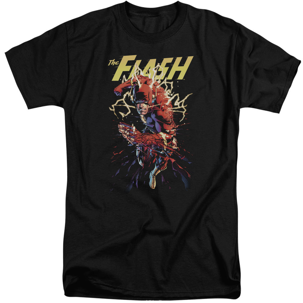Justice League Ripping Apart Mens Tall T Shirt Black Officially Licensed