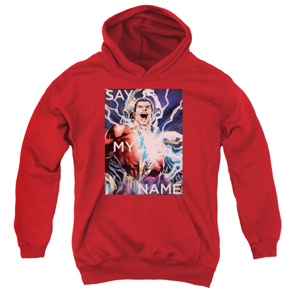 Justice League Say My Name Kids Youth Hoodie Red Officially Licensed