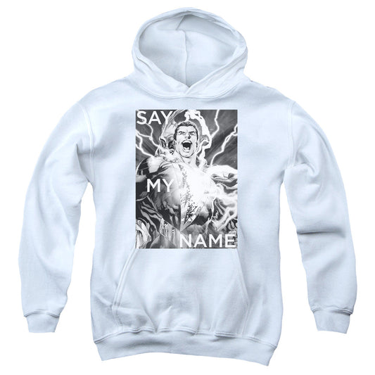Justice League Say My Name Kids Youth Hoodie White Officially Licensed